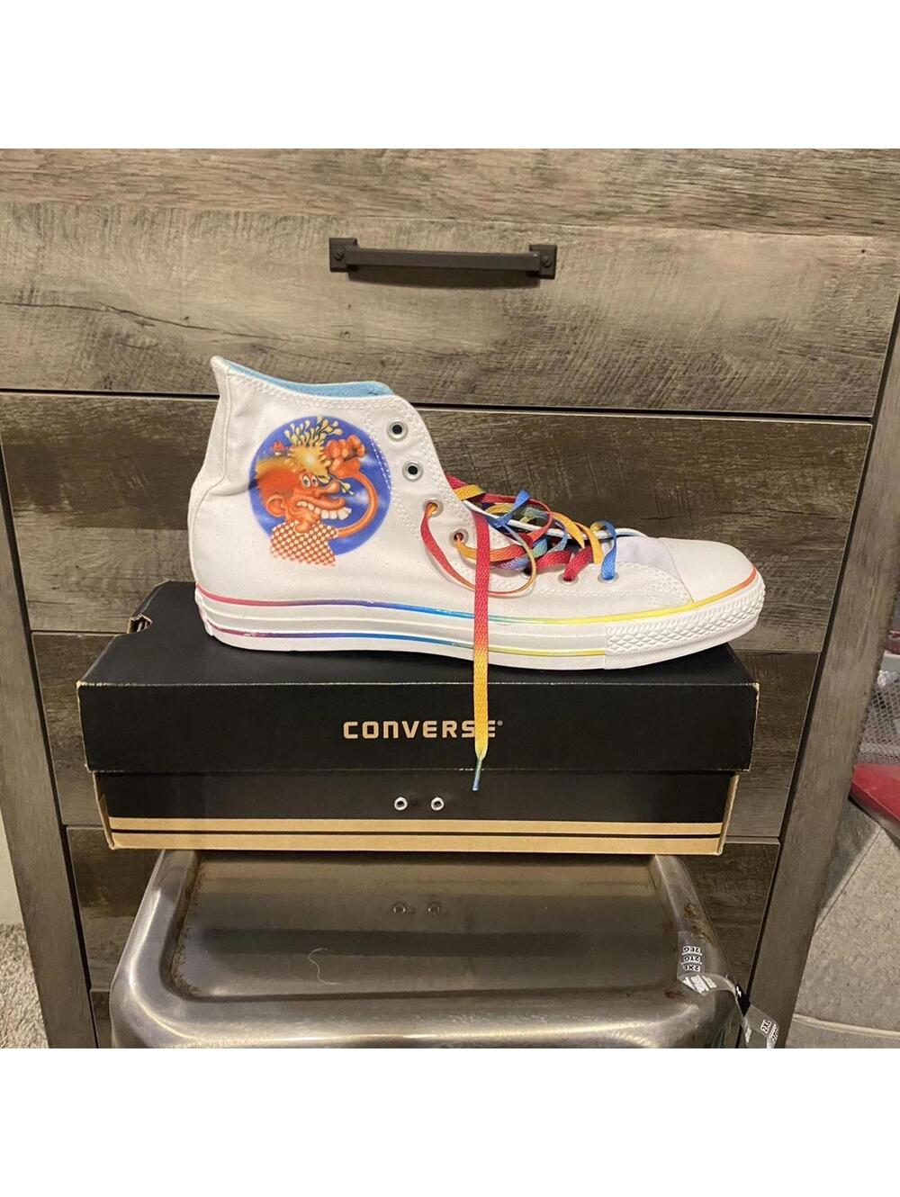 Grateful Dead Ice Cream Kid Converse All-Star Chuck Taylors Sneakers - Size 11.5